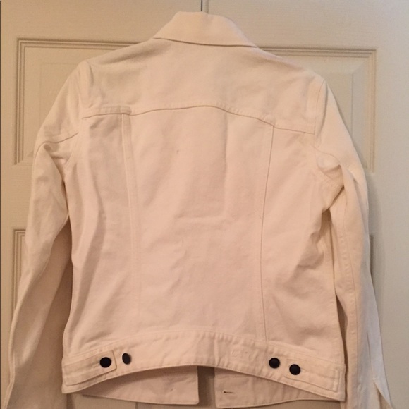 Gucci White Denim Jacket in Size 38 - Picture 3 of 8